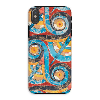 Spiral Frieze - Emile Gillieron Minoan Mosaic Iphone Case, Xs / Matte, Phone Case Colorful Abstract Pattern Gears Mechanical Designs