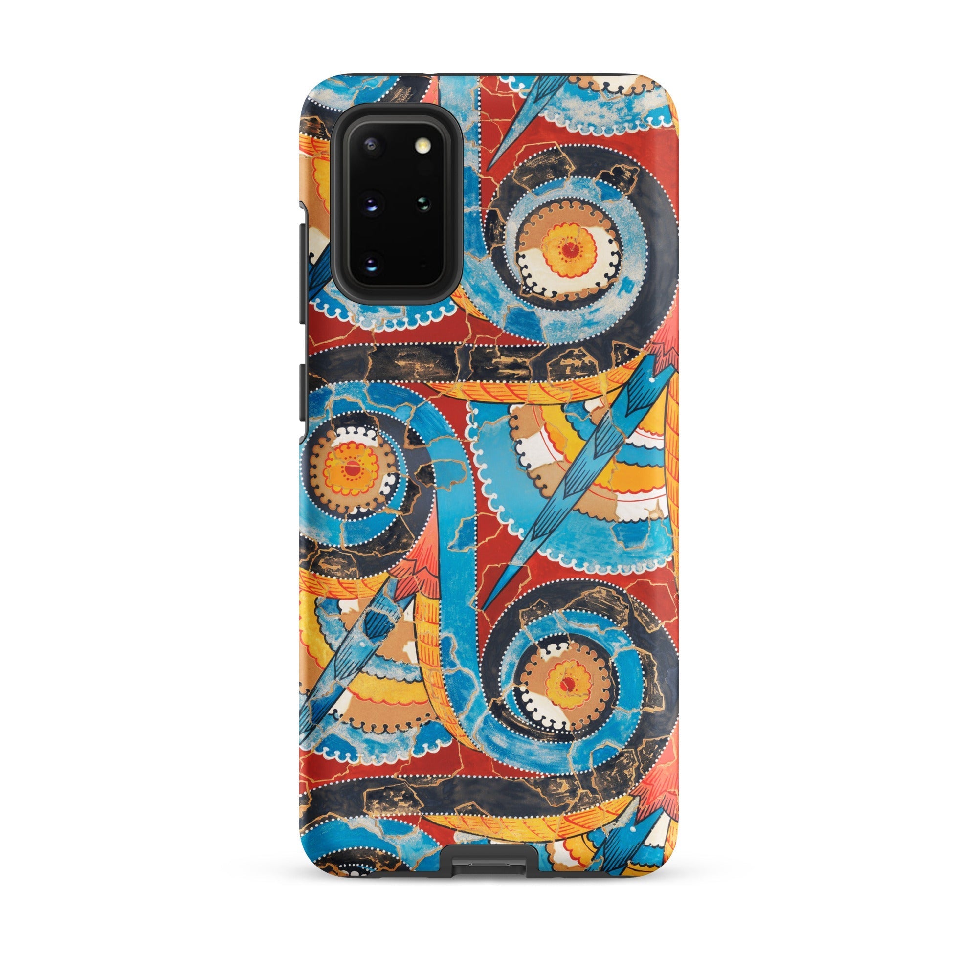 Spiral Frieze Emile Gillieron Minoan Mosaic Samsung Case, Galaxy S20 Plus / Matte, Smartphone Colorful Patterned Case Camera Cutout