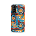 Spiral Frieze Emile Gillieron Minoan Mosaic Samsung Case, Galaxy S21 / Matte, Smartphone Case Vibrant Abstract Design Spiral Geometric