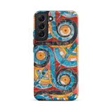 Spiral Frieze - Emile Gillieron Minoan Mosaic Samsung Case, Galaxy S22 Plus / Matte, Smartphone Case Vibrant Intricate Abstract Pattern