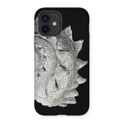 Spiral Shell - Ernst Haeckel Sea Life Graphic Iphone Case, 12 / Matte, Black Phone Case Textured Fish Design