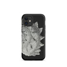 Spiral Shell Ernst Haeckel Sea Life Graphic Iphone Case, 12 Mini / Matte, Black Phone Case Silver Fish Design