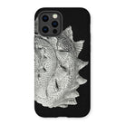 Spiral Shell - Ernst Haeckel Sea Life Graphic Iphone Case, 12 Pro / Matte, Black Phone Case Fish Scale Design
