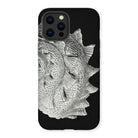 Spiral Shell - Ernst Haeckel Sea Life Graphic Iphone Case, 13 Pro Max / Matte, Black Phone Case Textured Seashell Design