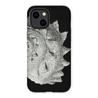 Spiral Shell - Ernst Haeckel Sea Life Graphic Iphone Case, 14 Plus / Matte, Black Phone Case Fish Scale Design