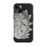 Spiral Shell - Ernst Haeckel Sea Life Graphic Iphone Case, 15 Plus / Matte, Black Phone Case Fish Design