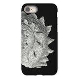 Spiral Shell - Ernst Haeckel Sea Life Graphic Iphone Case, 8 / Matte, Black Phone Case Textured Fish Design