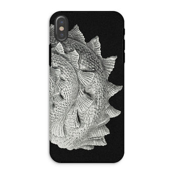 Spiral Shell - Ernst Haeckel Sea Life Graphic Iphone Case, Xs / Matte, Textured Fish-scale Phone Case