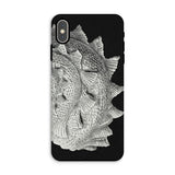 Spiral Shell - Ernst Haeckel Sea Life Graphic Iphone Case, Xs Max / Matte, Black Phone Case Fish Scale Design