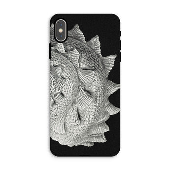 Spiral Shell - Ernst Haeckel Sea Life Graphic Iphone Case, Xs Max / Matte, Black Phone Case Fish Scale Design