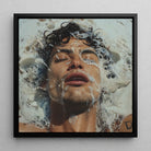 Splish Splash - Gaysian Male Pleasure Framed Canvas