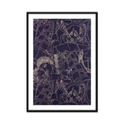 Spqr - Victor Proetz Decorative Textile Pattern Art Print, Abstract Line Art Pattern Geometric Shapes Curved Elements