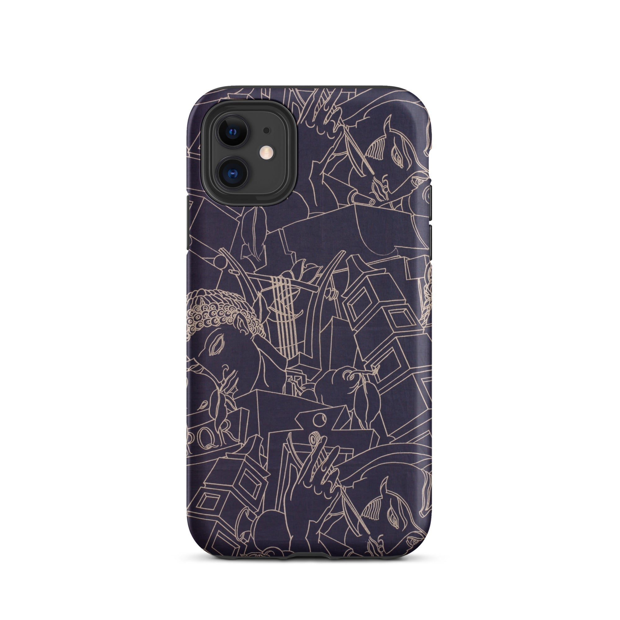 Spqr Victor Proetz Iphone Case, 11 / Matte, Dark Phone Case Cartoonish Line Art