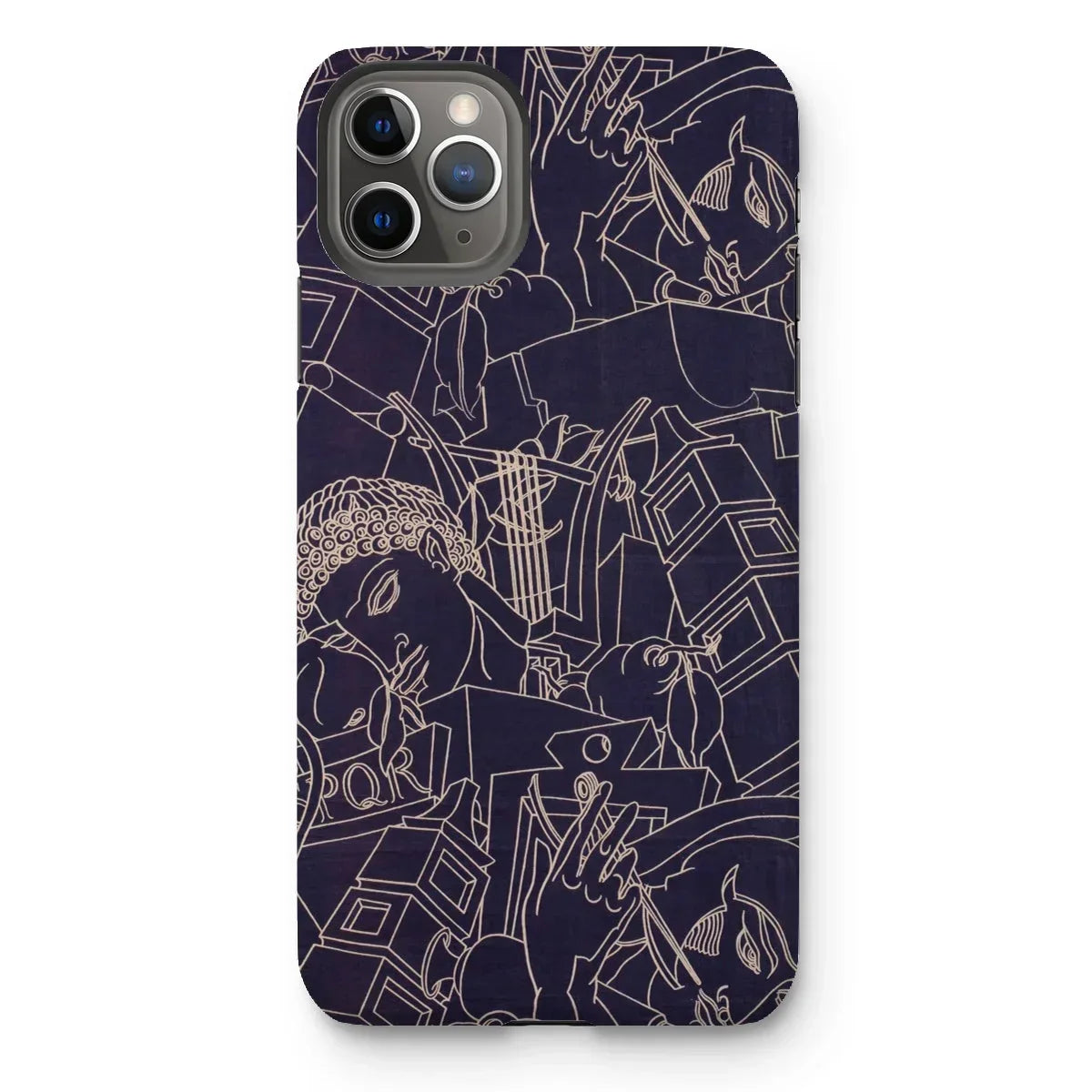 Spqr - Victor Proetz Iphone Case, 11 Pro Max / Matte, Iphone Case Abstract Line Pattern Dark Background
