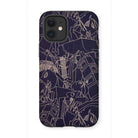 Spqr - Victor Proetz Iphone Case, 12 Mini / Matte, Phone Case Abstract Line Pattern Dark Background