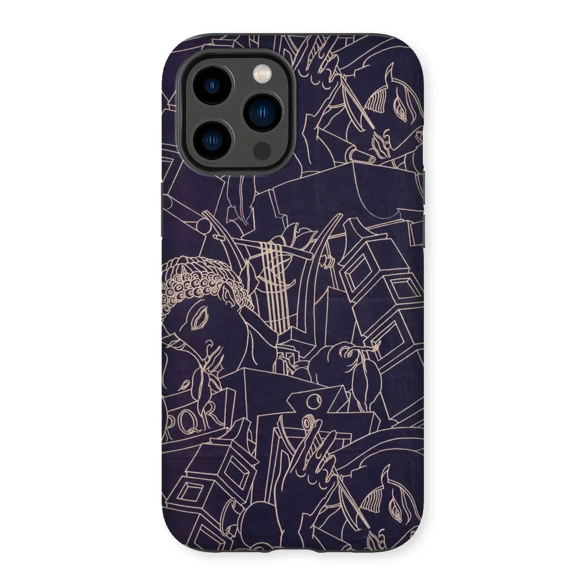 Spqr - Victor Proetz Iphone Case, 14 Pro Max / Matte, Iphone Case Abstract Line Art Pattern