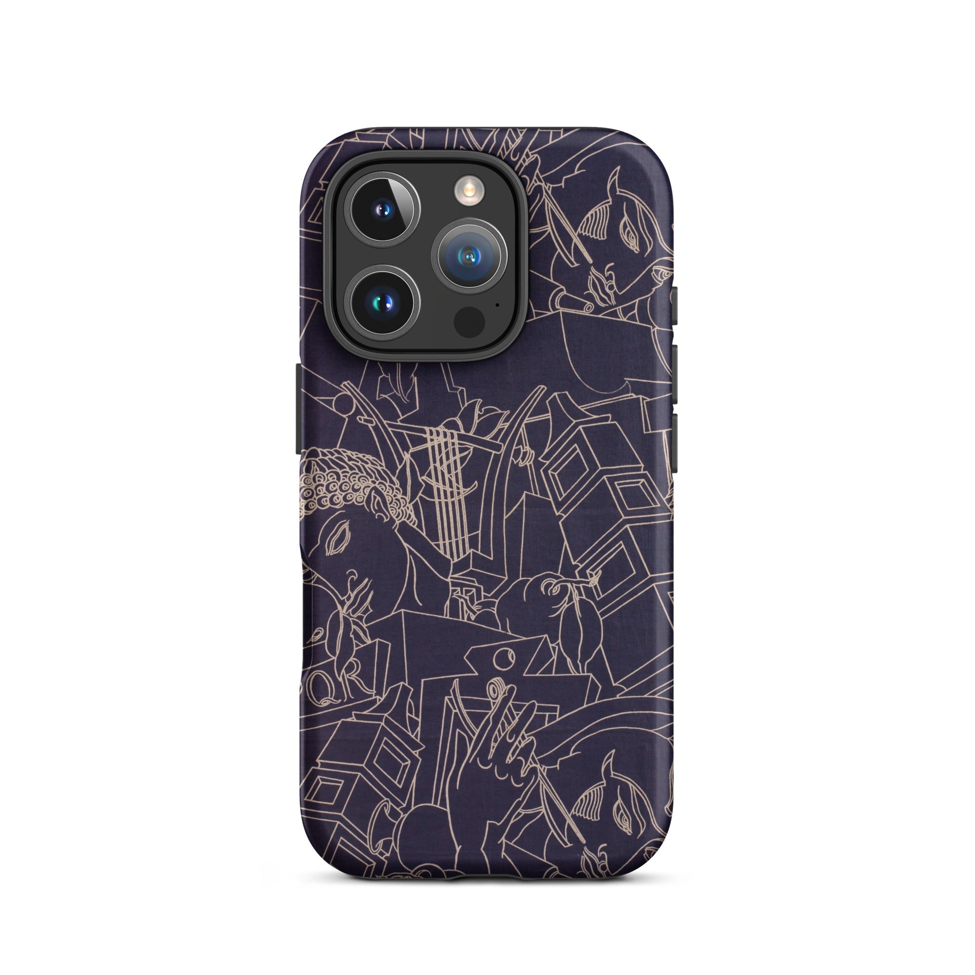 Spqr Victor Proetz Iphone Case, 16 Pro / Matte, Dark Phone Case Abstract Design