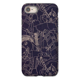 Spqr - Victor Proetz Iphone Case, 8 / Matte, Phone Case Abstract Line Pattern Dark Background