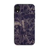 Spqr - Victor Proetz Iphone Case, Xr / Matte, Smartphone Case Abstract Line Art Design Musical Instruments
