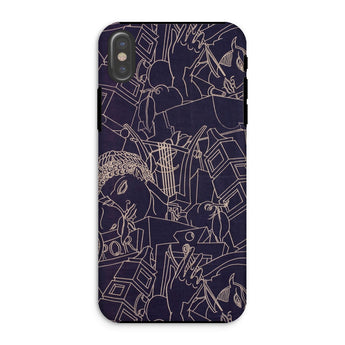 Spqr - Victor Proetz Iphone Case, Xs / Matte, Phone Case Abstract Line Pattern