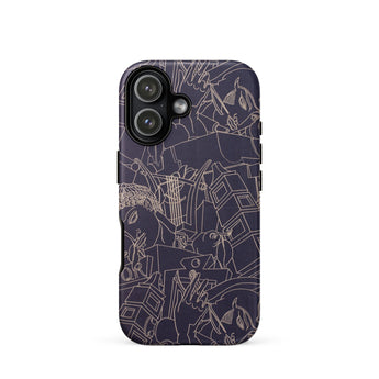 Spqr - Victor Proetz Phone Case Iphone 17 / Matte 12 Abstract Art Design Dark Purple Proetz’s, Mobile Cases