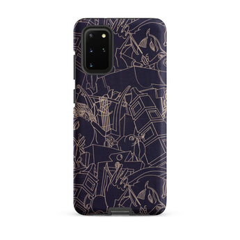 Spqr - Victor Proetz Samsung Case, Galaxy S20 Plus / Matte, Dark-colored Phone Case Camera Cutout Light-colored Abstract Line