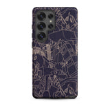 Spqr - Victor Proetz Samsung Case, Galaxy S25 Ultra / Matte, Dark Purple Phone Case Abstract Line Art Designs
