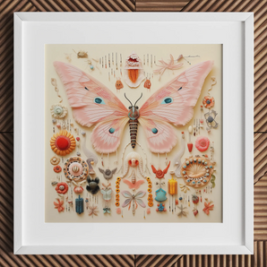 Spreadwinged Empress - Alien Butterfly Taxonomy Art Print