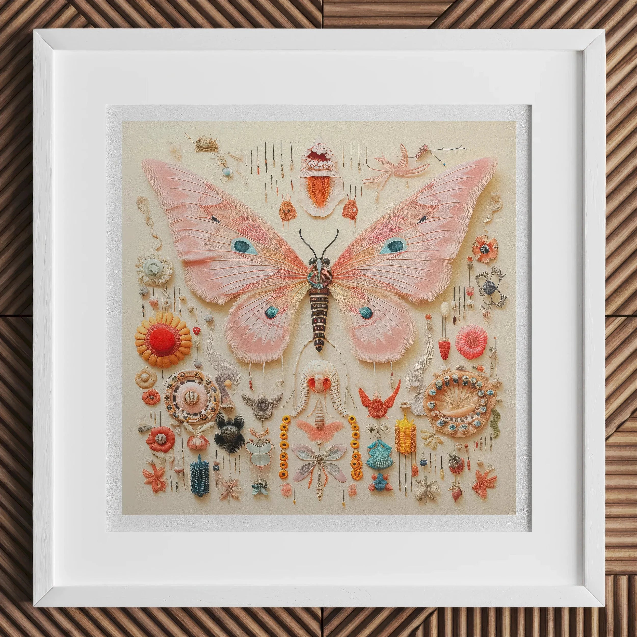 Spreadwinged Empress - Alien Butterfly Taxonomy Art Print Posters Prints & Visual Artwork