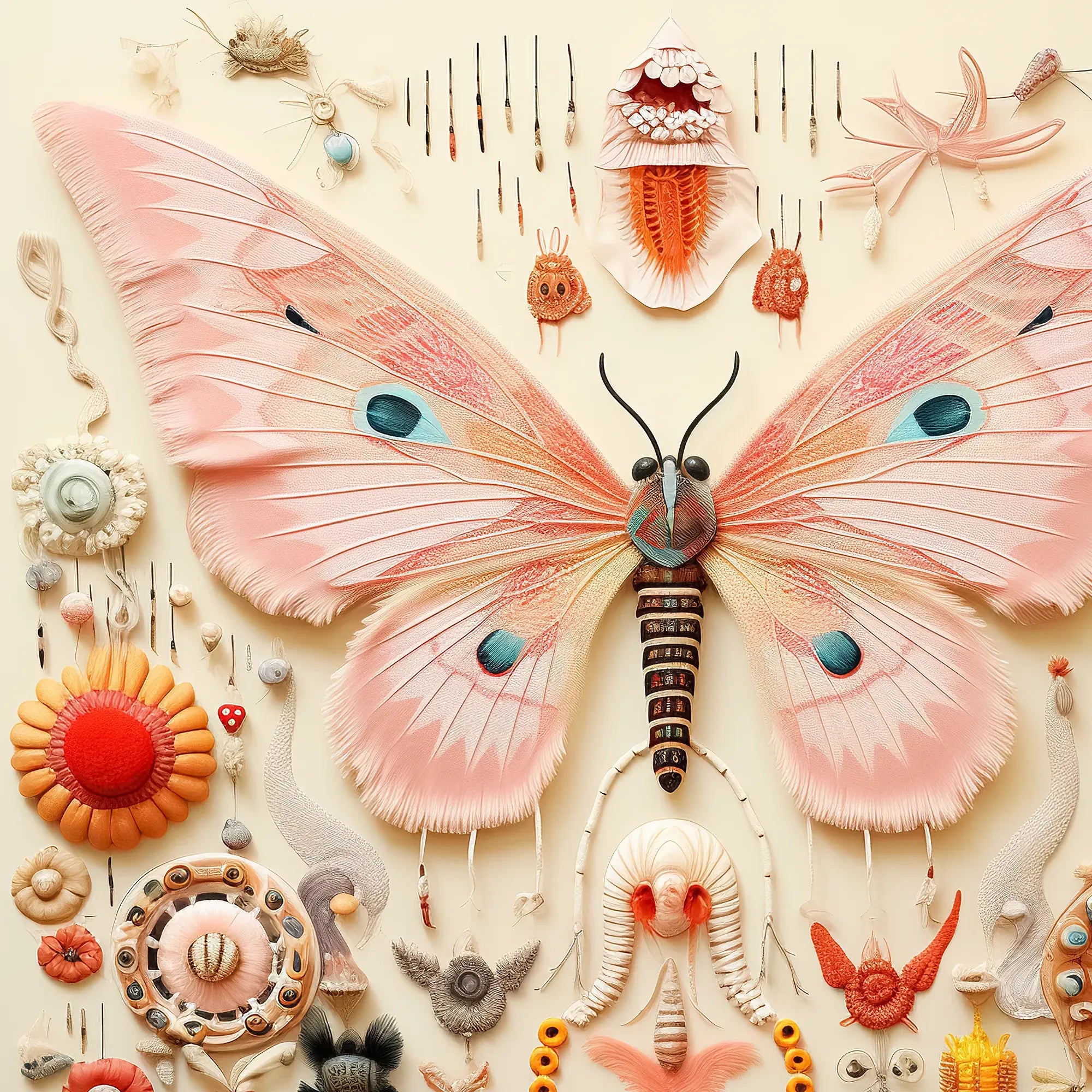 Spreadwinged Empress - Alien Species Taxonomy Art Print - Posters Prints & Visual Artwork - Aesthetic Art