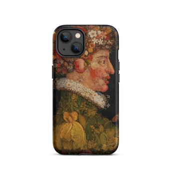 Spring - Giuseppe Arcimboldo Iphone Case, 13 / Matte, Iphone 14 Black Protective Case Colorful Detailed