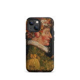Spring - Giuseppe Arcimboldo Iphone Case, 13 Mini / Matte, Iphone 14 Black Phone Case Adorned Vibrant