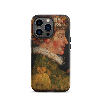 Spring - Giuseppe Arcimboldo Iphone Case, 13 Pro / Matte, Black Iphone Case Renaissance-style Portrait Person Made Flowers