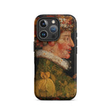 Spring - Giuseppe Arcimboldo Iphone Case, 16 Pro / Matte, Iphone Renaissance-style Portrait Man Made Fruits Vegetables Black