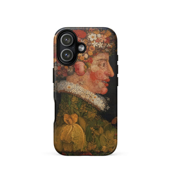 Spring - Giuseppe Arcimboldo Iphone Case, 17 / Matte, Black Phone Case Classical Portrait Made Flowers