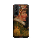 Spring - Giuseppe Arcimboldo Samsung Case, Galaxy S21 Fe / Matte, Phone Case Floral Portrait Profile