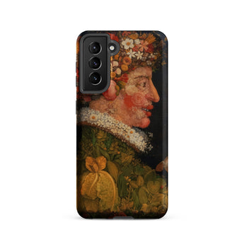 Spring - Giuseppe Arcimboldo Samsung Case, Galaxy S21 / Matte, Smartphone Case Classical Painting Person Floral Headpiece