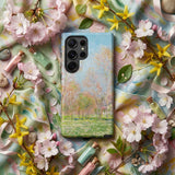 Spring in Giverny - Claude Monet Phone Case Smartphone Soft Pastel-colored Case Impressionistic Landscape Painting Claude Monet Iphone