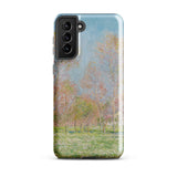 Spring in Giverny - Claude Monet Phone Case Samsung Galaxy S21 Plus / Matte Phone Case Soft-focus Impressionist Landscape Pale Blue Sky