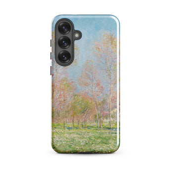 Spring in Giverny - Claude Monet Phone Case Samsung Galaxy S25 Plus / Matte Phone Case Soft-focus Impressionist Landscape Pale Blue Sky