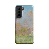 Spring in Giverny - Claude Monet Phone Case Samsung Galaxy S21 Fe / Matte Phone Case Soft-focus Impressionist Landscape Pale Blue Sky