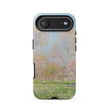 Spring in Giverny - Claude Monet Phone Case Iphone 17 Air / Matte Phone Case Soft-focus Impressionist Landscape Pale Pink Green Claude