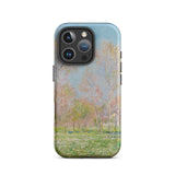 Spring in Giverny - Claude Monet Phone Case Iphone 16 Pro / Matte Phone Case Soft-focus Impressionist Landscape Pale Pink Green Claude