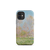 Spring in Giverny - Claude Monet Phone Case Iphone 12 Mini / Matte Phone Case Soft-focus Impressionist Landscape Pale Pink Green Claude