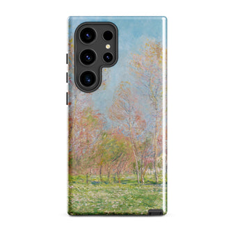 Spring in Giverny - Claude Monet Phone Case Samsung Galaxy S24 Ultra / Matte Phone Case Soft-focus Impressionist Landscape Trees Pink Green