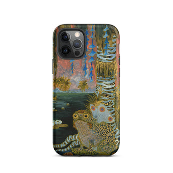 Spring - Michalina Janoszanka Iphone Case, 12 Pro / Matte, Smartphone Nature-themed Case Whimsical Creature Water Lilies Tall