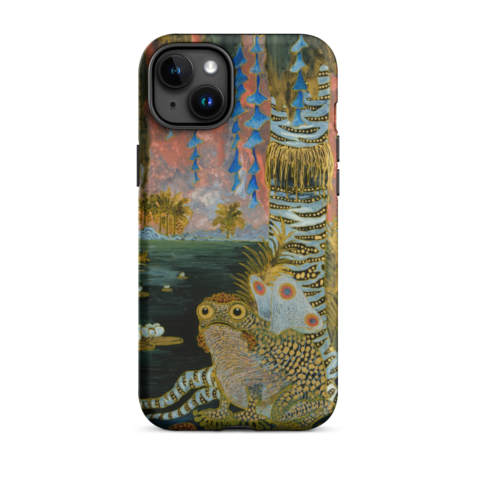 Spring Michalina Janoszanka Iphone Case, 15 Plus / Matte, Iphone 14 Case Colorful Whimsical Frog Nature Scene