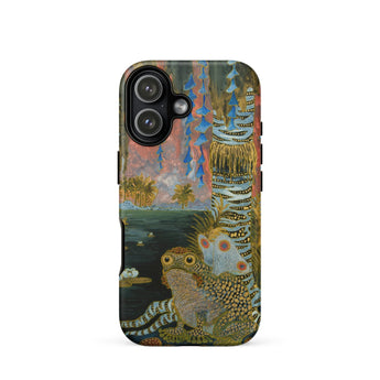 Spring - Michalina Janoszanka Phone Case Iphone 17 / Matte Iphone 12 Case Detailed Colorful Lizard Design Janoszanka’s Spring Drapes,
