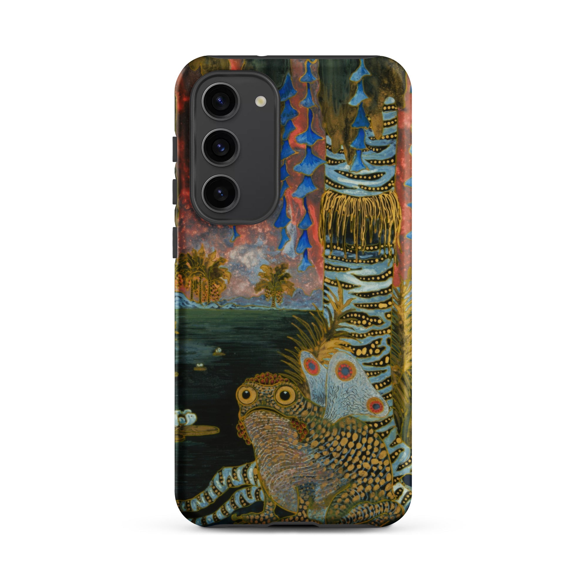 Spring Michalina Janoszanka Samsung Case, Galaxy S23 Plus / Matte, Smartphone Case Whimsical Nature Inspired Illustration Frog Fantastical