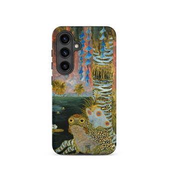 Spring - Michalina Janoszanka Samsung Case, Galaxy S24 / Matte, Artistic Phone Case Vibrant Jungle Frog Design
